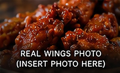 Glazed chicken wings